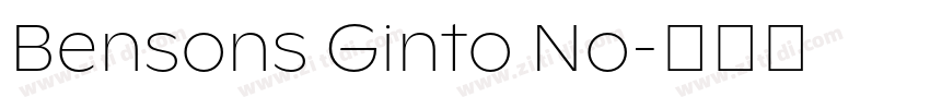 Bensons Ginto No字体转换 Bensons Ginto No字体转换